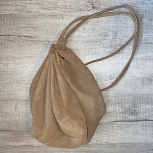 Free People slouchy suede backpack purse